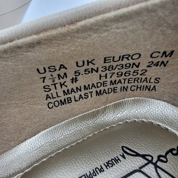 Soft Style EUC Women's 7.5 USA Style# H79652 Slip On Low Heel Cream Pumps - Picture 10 of 12